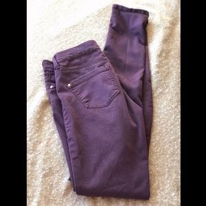 Topshop Moto Leigh Purple/ Plum Jeans.